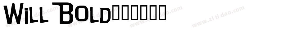 Will Bold字体转换